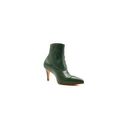 Nasáu green alamo handmade leather heels - Cooperative Handmade
