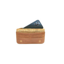 Margarita caramel handmade leather wallet - Cooperative Handmade