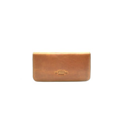 Margarita caramel handmade leather wallet - Cooperative Handmade
