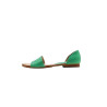 Maria version b cyan green nappa handmade leather sandals - Cooperative Handmade