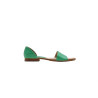 Maria version b cyan green nappa handmade leather sandals - Cooperative Handmade
