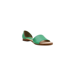 Maria version b cyan green nappa handmade leather sandals - Cooperative Handmade