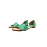 Maria version b cyan green nappa handmade leather sandals - Cooperative Handmade