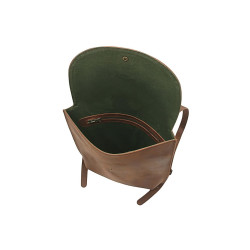 Q’ipi fatty brown handmade leather backpack - Cooperative Handmade