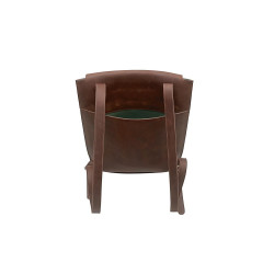 Q’ipi fatty brown handmade leather backpack - Cooperative Handmade