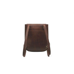 Q’ipi fatty brown handmade leather backpack - Cooperative Handmade