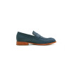 Otto fatty ocean blue handmade leather moccasins - Cooperative Handmade