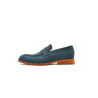Otto fatty ocean blue handmade leather moccasins - Cooperative Handmade