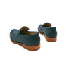 Otto fatty ocean blue handmade leather moccasins - Cooperative Handmade