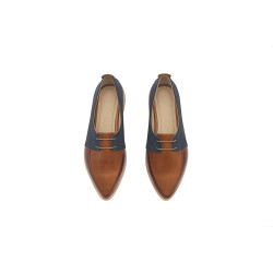 Luna version Lima caramel alamo fatty blue red ranger handmade leather shoes - Cooperative Handmade