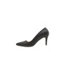 Porteña black nappa handmade leather heels - Cooperative Handmade