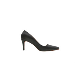 Porteña black nappa handmade leather heels - Cooperative Handmade