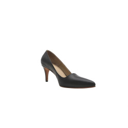 Porteña black nappa handmade leather heels - Cooperative Handmade