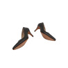 Porteña black nappa handmade leather heels - Cooperative Handmade