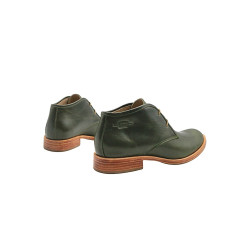 Chavo green alamo handmade leather shoes - Cooperative Handmade