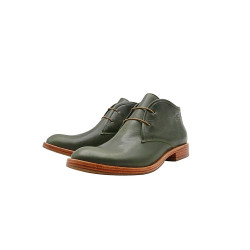 Chavo green alamo handmade leather shoes - Cooperative Handmade