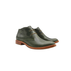 Chavo green alamo handmade leather shoes - Cooperative Handmade