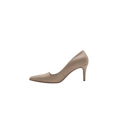 Porteña nude nappa handmade leather heels - Cooperative Handmade