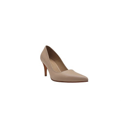 Porteña nude nappa handmade leather heels - Cooperative Handmade