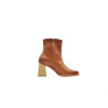 Lulú caramel alamo natural handmade leather ankle boots - Cooperative Handmade