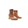 Lulú caramel alamo natural handmade leather ankle boots - Cooperative Handmade
