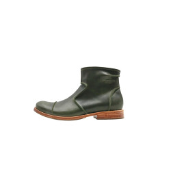 LA69 green alamo handmade leather ankle boots - Cooperative Handmade
