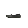 Pampa Man total black fatty matte black handmade leather flat shoes - Cooperative Handmade