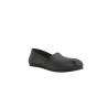 Pampa Man total black fatty matte black handmade leather flat shoes - Cooperative Handmade