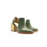Alfonsina green alamo handmade leather heels - Cooperative Handmade