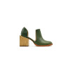 Alfonsina green alamo handmade leather heels - Cooperative Handmade