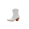 Pour Nina white nappa handmade leather boots - Cooperative Handmade