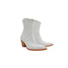 Pour Nina white nappa handmade leather boots - Cooperative Handmade
