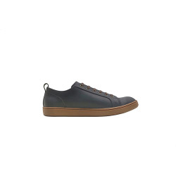 Baires fatty blue brown handmade leather sneakers - Cooperative Handmade