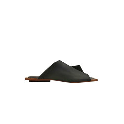 Miró B fatty black handmade leather sandals - Cooperative Handmade