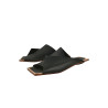 Miró B fatty black handmade leather sandals - Cooperative Handmade