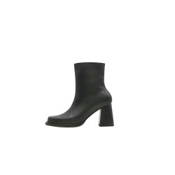 Lulú version B black nappa handmade leather ankle boots - Cooperative Handmade
