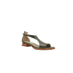 Mia green alamo handmade leather sandals - Cooperative Handmade
