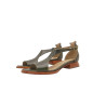 Mia green alamo handmade leather sandals - Cooperative Handmade