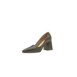 Porteña version B green alamo handmade leather heels - Cooperative Handmade
