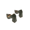 Porteña version B green alamo handmade leather heels - Cooperative Handmade