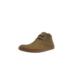 Chavo Sport fatty green elastic brown handmade leather shoes - Cooperative Handmade