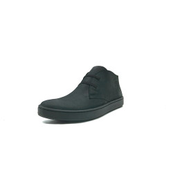 Chavo Sport fatty matte black elastic handmade leather shoes - Cooperative Handmade