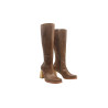 Lulú Large camel cerato handmade leather boots - Cooperative Handmade