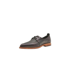 Luna purple nappa fatty black matte handmade leather shoes - Cooperative Handmade