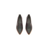 Luna purple nappa fatty black matte handmade leather shoes - Cooperative Handmade