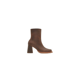 Lulú version B fatty brown handmade leather ankle boots - Cooperative Handmade