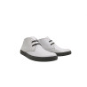 Chavo Sport white nappa black elastic white handmade leather shoes - Cooperative Handmade
