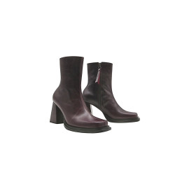 Lulú version B purple nappa handmade leather ankle boots - Cooperative Handmade