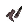 Lulú version B purple nappa handmade leather ankle boots - Cooperative Handmade