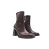 Lulú version B purple nappa handmade leather ankle boots - Cooperative Handmade